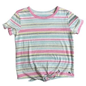 Vineyard Vines Girls Striped Shirt with front tie